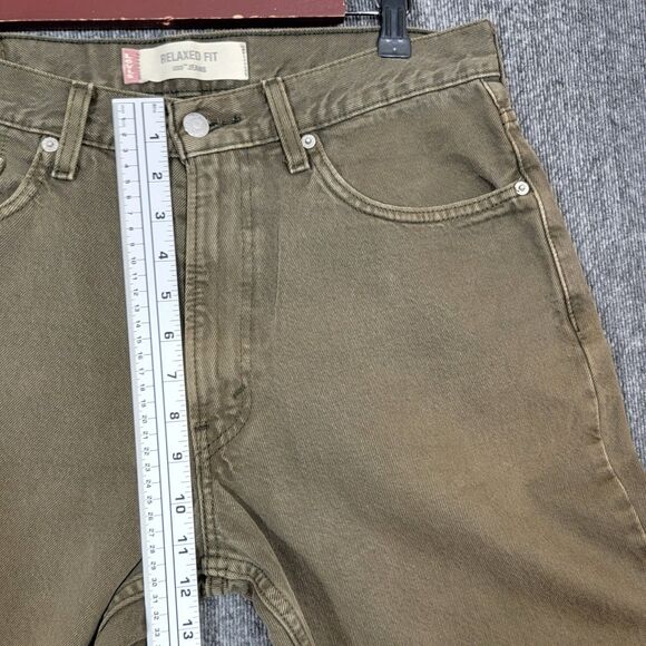 Vintage Levis 550 Jeans Mens 32x32* Army Green Loose Relaxed Fit Tapered - Picture 4 of 13